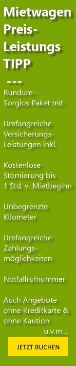 Mietwagen Alicante und alles schon inklusiv